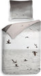 Heckettlane Laurien Dekbedovertrek - Tweepersoons - Katoen - 200x200-220cm - Grijs