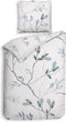 Heckettlane Leafy Dekbedovertrek - Lits-jumeaux - Katoen - 240x200-220cm - Wit