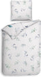 Heckettlane Leafy Dekbedovertrek - Lits-jumeaux - Katoen - 240x200-220cm - Wit