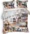 Heckettlane Lenny Dekbedovertrek - Lits-jumeaux - Katoensatijn - 240x200-220cm - Multi