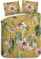 Heckettlane Lilie Dekbedovertrek - 100% Katoen-Satijn - 200x220-NL-BE - Geel