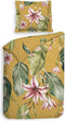 Heckettlane Lilie Dekbedovertrek - 100% Katoen-Satijn - 240x220 - Geel