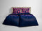 Heckettlane Lilou - Flanel - Dekbedovertrek - Eenpersoons - 140x200/220 cm - Night Purple