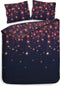 Heckettlane Lilou - Flanel - Dekbedovertrek - Eenpersoons - 140x200/220 cm - Night Purple