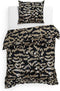 Heckettlane Lio Dekbedovertrek - Eenpersoons - Flanel - 140x200-220cm - Goud