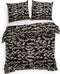 Heckettlane Lio Dekbedovertrek - Lits-jumeaux - Flanel - 260x200-220cm - Goud