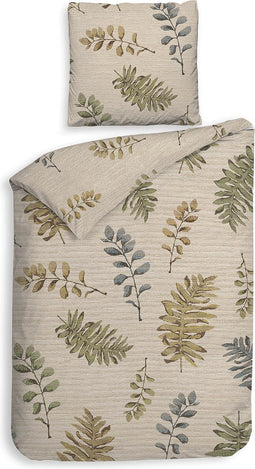 Heckettlane Listi Dekbedovertrek - Eenpersoons - Katoen - 140x200-220cm - Natural