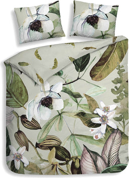 Heckettlane Livia Dekbedovertrek - Tweepersoons - Bamboe - 200x200-220cm - Groen
