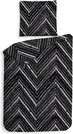 Heckettlane Loretta - Dekbedovertrek - Eenpersoons - 140x220 cm - Black