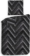 Heckettlane Loretta - Dekbedovertrek - Eenpersoons - 140x220 cm - Black