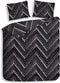 Heckettlane Loretta - Dekbedovertrek - Lits-jumeaux - 240x220 cm - Black