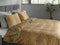 Heckettlane Luisa Dekbedovertrek - Eenpersoons - Bamboe - 140x200-220cm - Goud