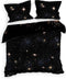 Heckettlane Lumina Dekbedovertrek - Eenpersoons - Katoensatijn - 140x200-220cm - Zwart