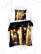 Heckettlane Lumina Dekbedovertrek - Lits-jumeaux - Katoensatijn - 260x200-220cm - Zwart