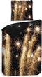 Heckettlane Lumina Dekbedovertrek - Lits-jumeaux - Katoensatijn - 240x200-220cm - Zwart