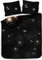 Heckettlane Lumina Dekbedovertrek - Lits-jumeaux - Katoensatijn - 260x200-220cm - Zwart