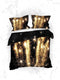Heckettlane Lumina Dekbedovertrek - Lits-jumeaux - Katoensatijn - 260x200-220cm - Zwart