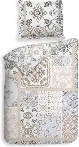 Heckettlane Lydie Dekbedovertrek - 100% Katoen-Satijn - 140x220 - Multi
