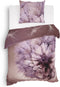 Heckettlane Marty Dekbedovertrek - Eenpersoons - Katoensatijn - 140x200-220cm - Roze