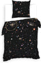 Heckettlane Mecury Dekbedovertrek - Eenpersoons - Katoen - 140x200-220cm - Zwart