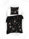 Heckettlane Mecury Dekbedovertrek - Eenpersoons - Katoen - 140x200-220cm - Zwart