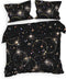 Heckettlane Mecury Dekbedovertrek - Lits-jumeaux - Katoen - 240x200-220cm - Zwart