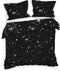 Heckettlane Mecury Dekbedovertrek - Lits-jumeaux - Katoen - 260x200-220cm - Zwart