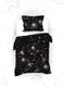 Heckettlane Mecury Dekbedovertrek - Lits-jumeaux - Katoen - 240x200-220cm - Zwart