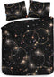 Heckettlane Mecury Dekbedovertrek - Lits-jumeaux - Katoen - 260x200-220cm - Zwart