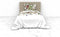 Heckettlane Moires Dekbedovertrek - Eenpersoons - Katoensatijn - 140x200-220cm - Wit