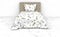 Heckettlane Moires Dekbedovertrek - Eenpersoons - Katoensatijn - 140x200-220cm - Wit