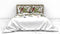 Heckettlane Moires Dekbedovertrek - Eenpersoons - Katoensatijn - 140x200-220cm - Wit