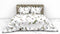Heckettlane Moires Dekbedovertrek - Eenpersoons - Katoensatijn - 140x200-220cm - Wit