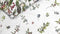Heckettlane Moires Dekbedovertrek - Eenpersoons - Katoensatijn - 140x200-220cm - Wit