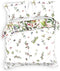Heckettlane Moires Dekbedovertrek - Eenpersoons - Katoensatijn - 140x200-220cm - Wit