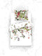 Heckettlane Moires Dekbedovertrek - Eenpersoons - Katoensatijn - 140x200-220cm - Wit