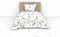 Heckettlane Moires Dekbedovertrek - Lits-jumeaux - Katoensatijn - 240x200-220cm - Wit