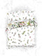 Heckettlane Moires Dekbedovertrek - Lits-jumeaux - Katoensatijn - 260x200-220cm - Wit