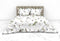 Heckettlane Moires Dekbedovertrek - Lits-jumeaux - Katoensatijn - 240x200-220cm - Wit