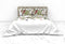Heckettlane Moires Dekbedovertrek - Lits-jumeaux - Katoensatijn - 240x200-220cm - Wit