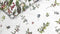 Heckettlane Moires Dekbedovertrek - Lits-jumeaux - Katoensatijn - 240x200-220cm - Wit