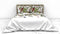 Heckettlane Moires Dekbedovertrek - Lits-jumeaux - Katoensatijn - 240x200-220cm - Wit