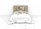 Heckettlane Moires Dekbedovertrek - Lits-jumeaux - Katoensatijn - 240x200-220cm - Wit