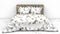 Heckettlane Moires Dekbedovertrek - Lits-jumeaux - Katoensatijn - 240x200-220cm - Wit