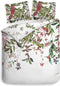 Heckettlane Moires Dekbedovertrek - Lits-jumeaux - Katoensatijn - 260x200-220cm - Wit