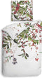 Heckettlane Moires Dekbedovertrek - Lits-jumeaux - Katoensatijn - 240x200-220cm - Wit