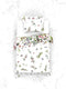 Heckettlane Moires Dekbedovertrek - Lits-jumeaux - Katoensatijn - 260x200-220cm - Wit