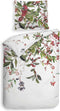 Heckettlane Moires Dekbedovertrek - Lits-jumeaux - Katoensatijn - 240x200-220cm - Wit