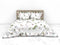 Heckettlane Moires Dekbedovertrek - Lits-jumeaux - Katoensatijn - 260x200-220cm - Wit