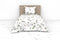 Heckettlane Moires Dekbedovertrek - Tweepersoons - Katoensatijn - 200x200-220cm - Wit